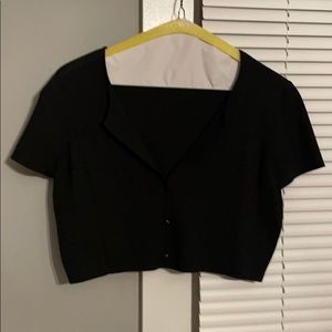 Short sleeve bolero sweater